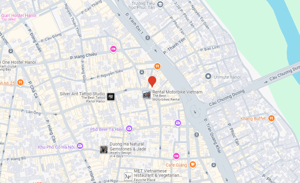 Map showing 9 Phố Mã Mây, Hàng Buồm, Hoàn Kiếm, Hanoi, Vietnam