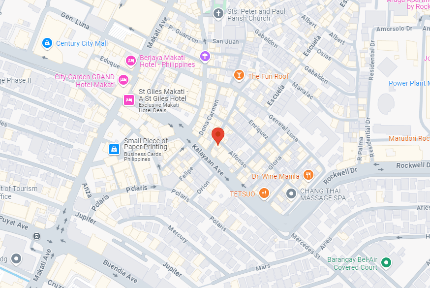 Map showing 5665 Don Pedro, Makati, Metro Manila, Philippines